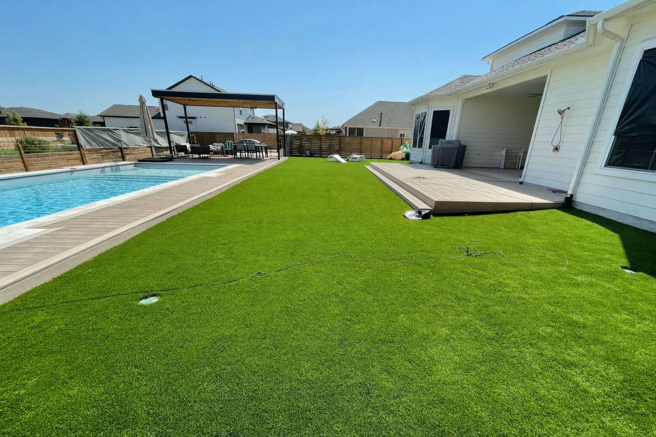 Residential turf installation in West Melbourne, FL